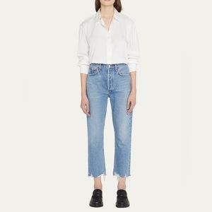 AGOLDE Riley High Rise Straight Crop Jeans Size 30 Blue